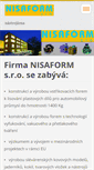 Mobile Screenshot of nisaform.cz